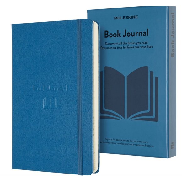Moleskin Book Journal 5x8 Blue Vegan Leather New w/out Tags MSRP $35 *Tiny Flaw* - Picture 1 of 13